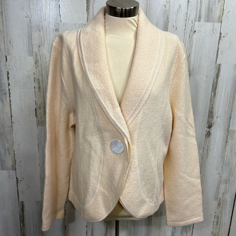 Cambridge Dry Goods Soft Cream Wool Blazer
